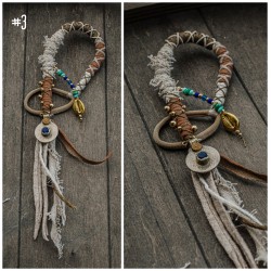 Kuchi coin hairwraps, Atéba amovible, Dreadwrap